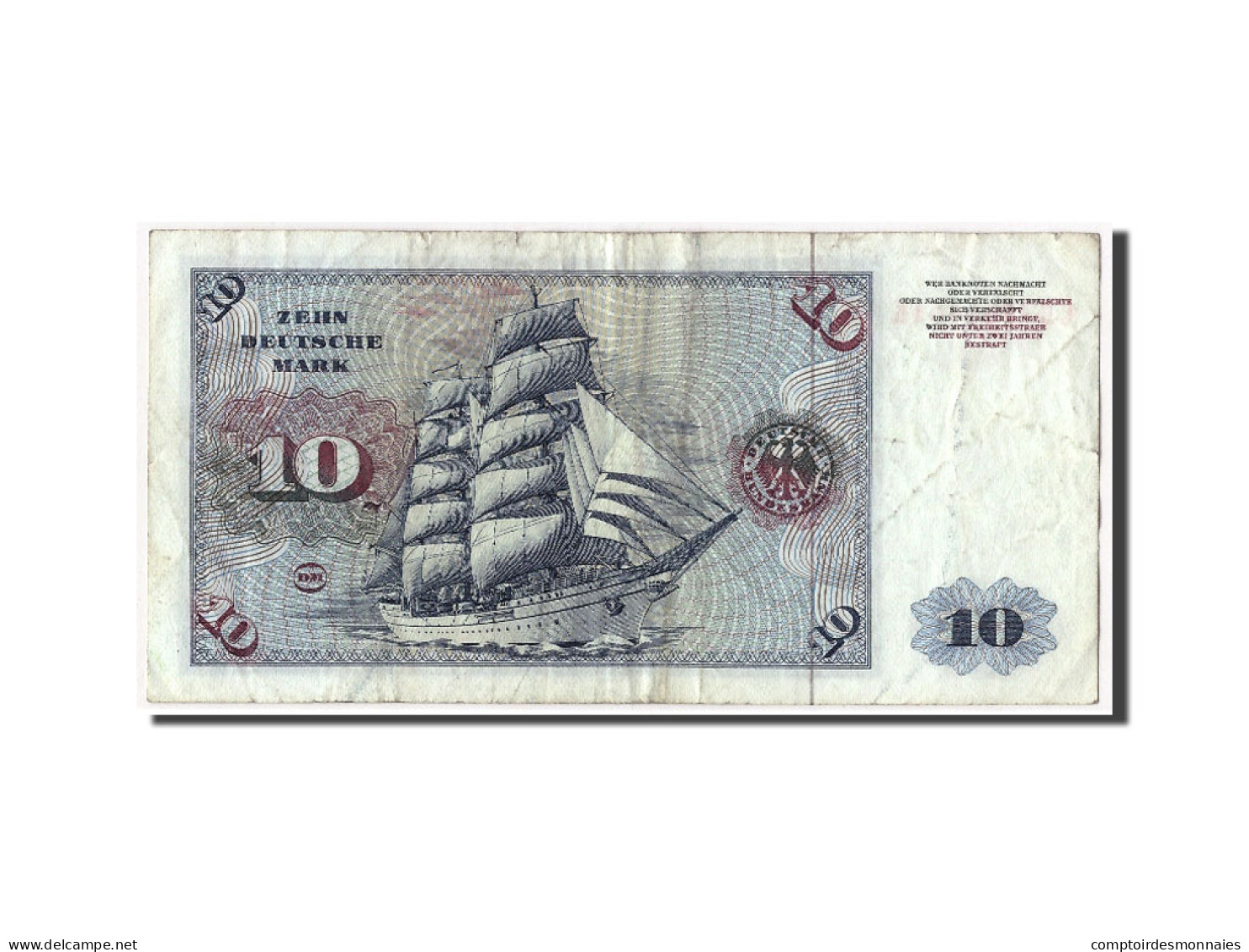 Billet, République Fédérale Allemande, 10 Deutsche Mark, 1977-06-01, KM:31b - 10 DM