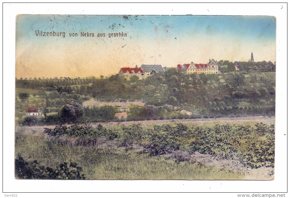 0-4240 QUERFURT - VITZENBURG, Von Nebra Aus Gesehen, 1923 - Querfurt