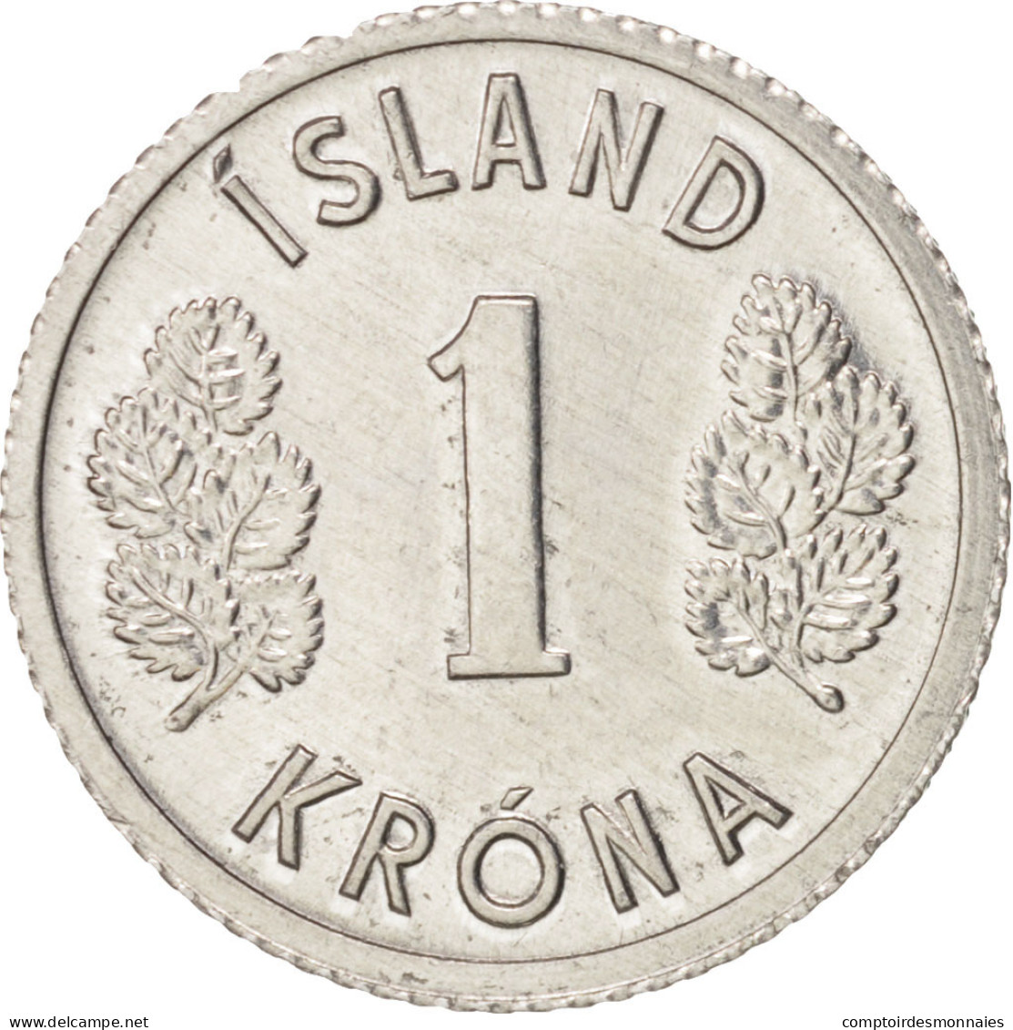 Monnaie, Iceland, Krona, 1980, TTB+, Aluminium, KM:23 - Islande