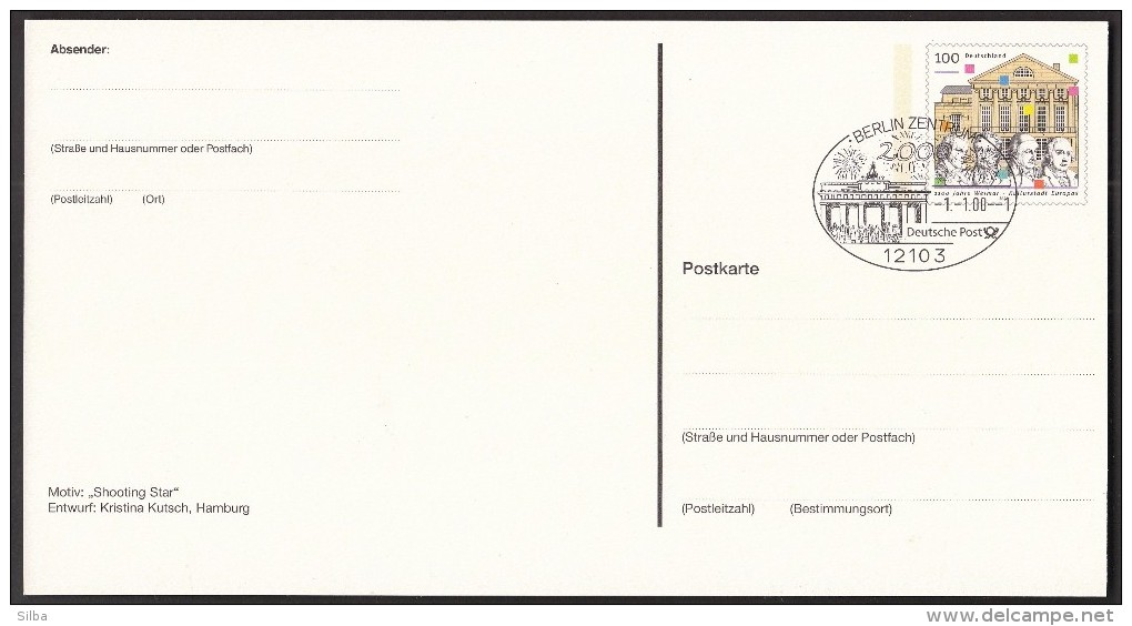 Germany Berlin 1. 1. 2000 / Maxi Cards For Second Millennium / Maxi - Postkarten Zum Jahrtausendwechsel - Other & Unclassified