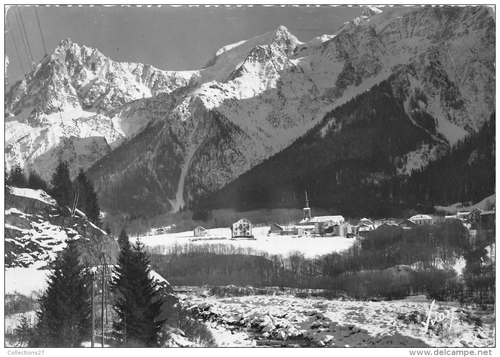 74-LES HOUCHES-VILLAGE ET LA CHAINE DES AIGUILLES - Les Houches