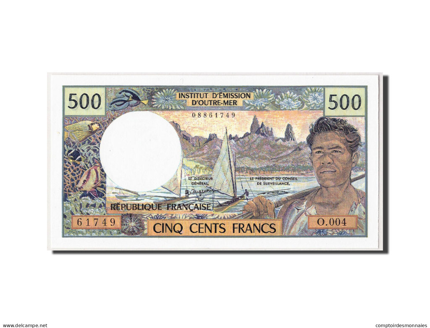 Billet, French Pacific Territories, 500 Francs, Undated (1992), KM:1a, NEUF - Papeete (Polynésie Française 1914-1985)