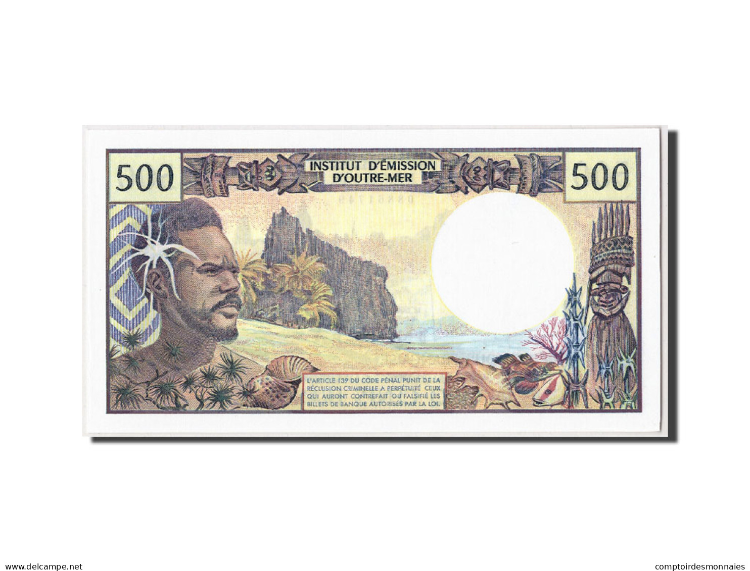 Billet, French Pacific Territories, 500 Francs, Undated (1992), KM:1a, NEUF - Papeete (French Polynesia 1914-1985)