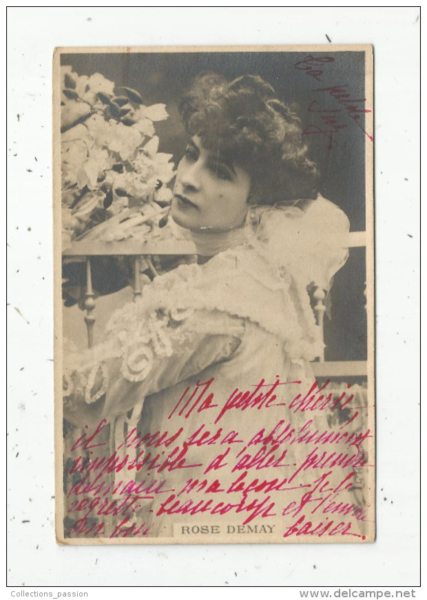 Cp , Spectacle , Artiste , Voyagée 1901 , ROSE DEMAY - Entertainers