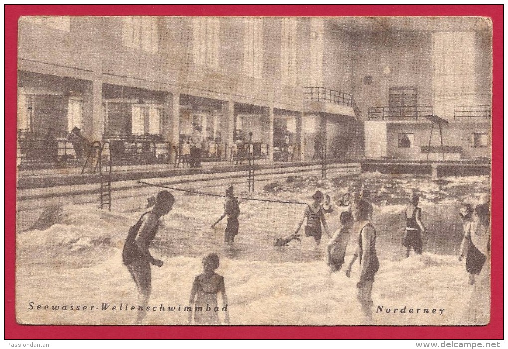 CPA Allemagne - Norderney - Seewasser Wellenschwimmbad - Aurich