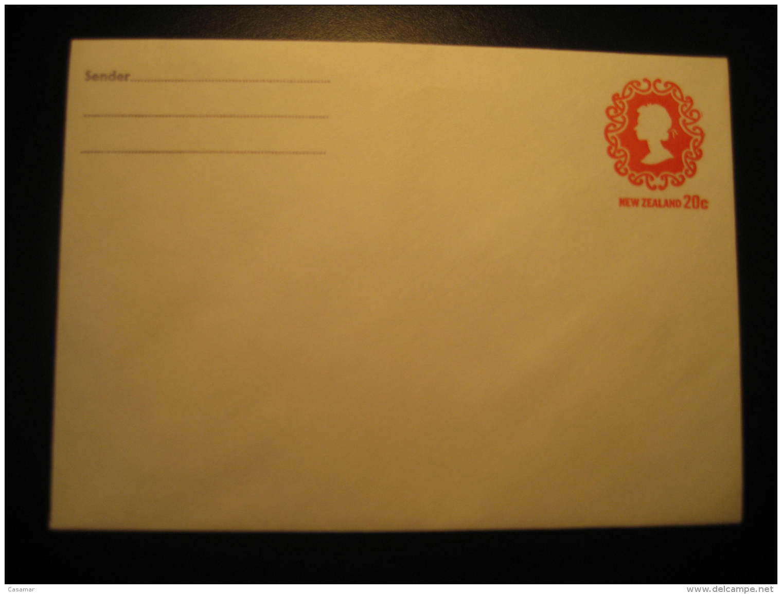 20c Postal Stationery Cover New Zealand - Entiers Postaux