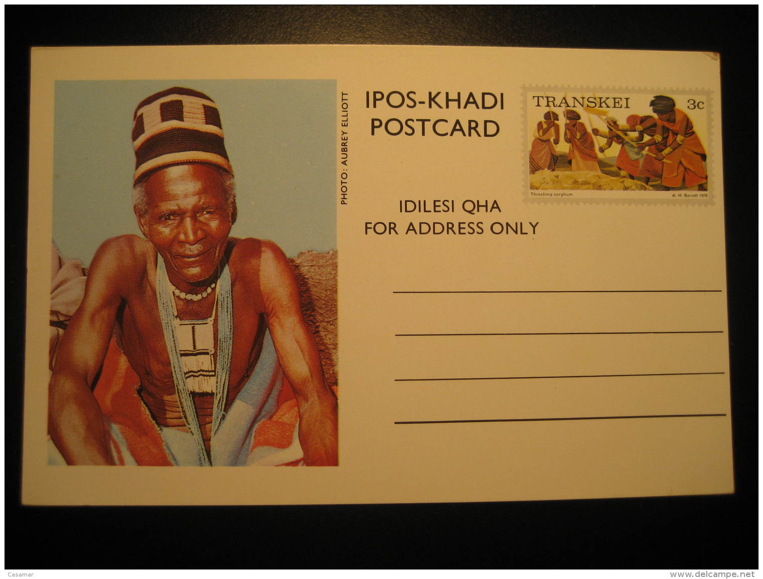 3c 1976 Threshing Sorghum Postal Stationery Card Transkei - Transkei
