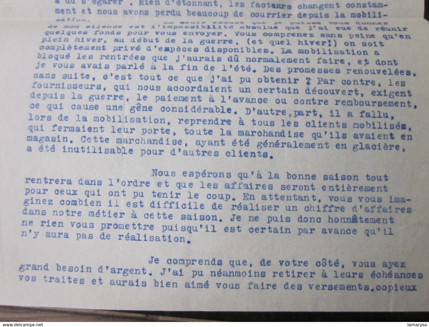 1940 FACTURE Congé BOISSON GAZEUSE SIROP VINS EAU-BIERE Biére MOTTE-TOURTEL 11AV ARENC MARSEILLE>R. MANUEL BARCELONNETTE - 1900 – 1949
