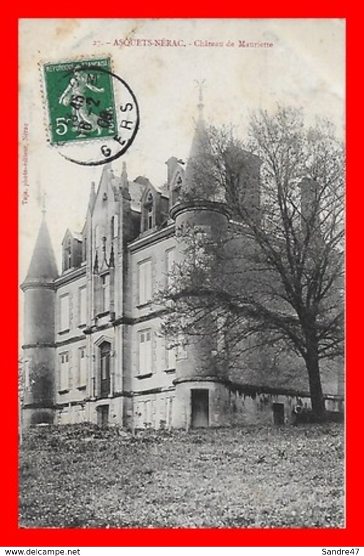 CPA (47) ASQUETS-NERAC.Château De Mauriette...B069 - Châteaux