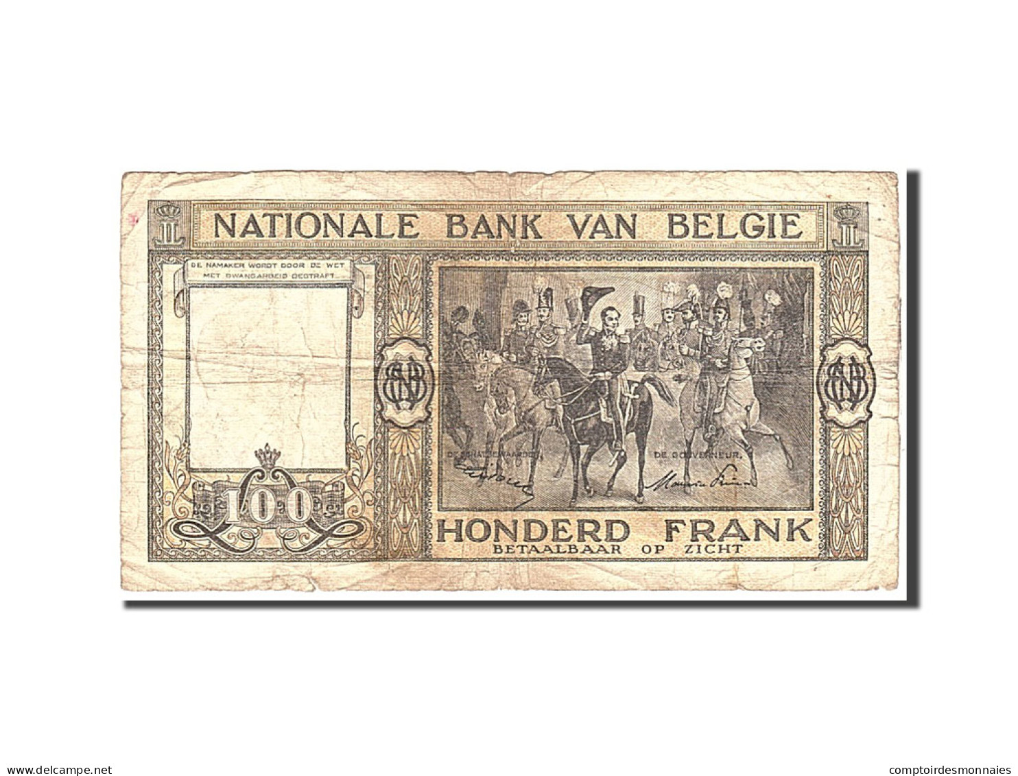 Billet, Belgique, 100 Francs, 1949, 1949-12-09, KM:126, TB - 100 Francs