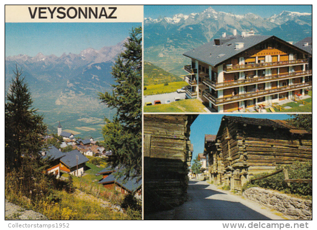 50913- VEYSONNAZ- MOUNTAIN VILLAGE, RESORT, PANORAMA - Veysonnaz