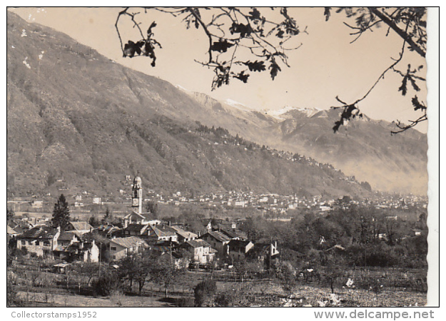 50949- LOSONE, PANORAMA, MOUNTAINS - Losone