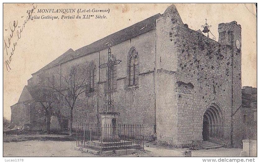 47 / 47 MONFLANQUIN - Eglise Gothique, Portail Du XIIè Siècle - Monflanquin