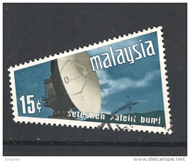 MALESIA   -    1970 Satellite Earth Station   USED - Malesia (1964-...)