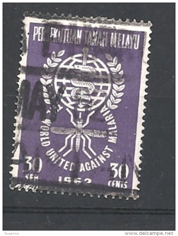 MALESIA   -FEDERATION OF MALAYA    - 1962 Struggle Against Malaria   USED - Federation Of Malaya