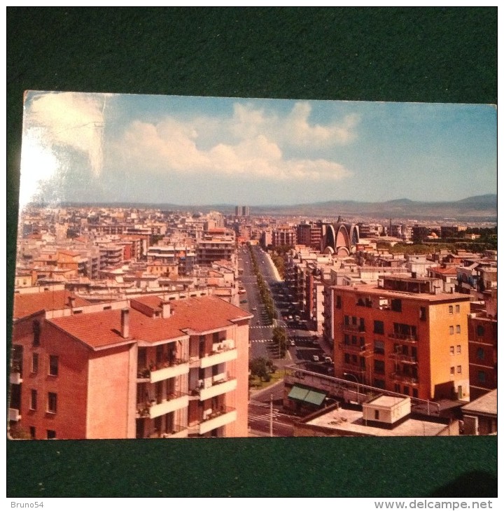 Cartolina Cagliari Via Scagno E Panorama Parziale Viaggiata 1971 - Cagliari