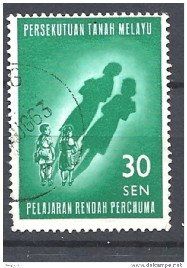 MALESIA   -FEDERATION OF MALAYA    -1962 Free Primary Education - Introduced January 1962     USED - Fédération De Malaya