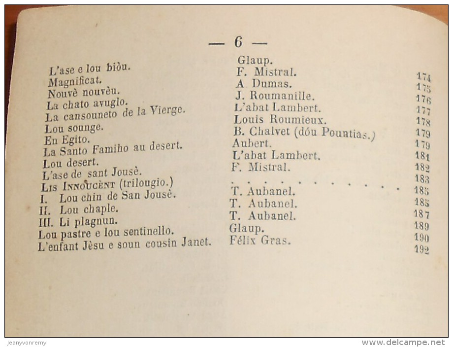 Li Nouvé De Micoulau Saboly E Di Félibre. Frédéric Mistral. - Provence - Alpes-du-Sud