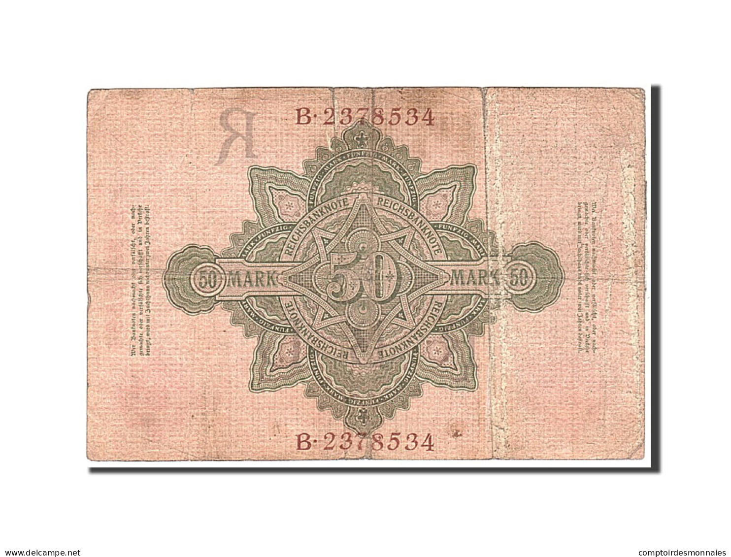 Billet, Allemagne, 50 Mark, 1908, 1908-02-07, KM:32, TB - 10 Mark