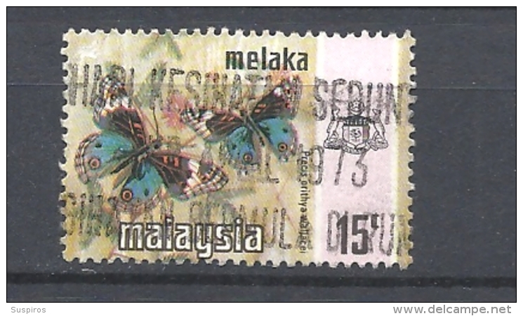 MALESIA   MELACCA         USED 1971 -1977 Butterflies - Malacca