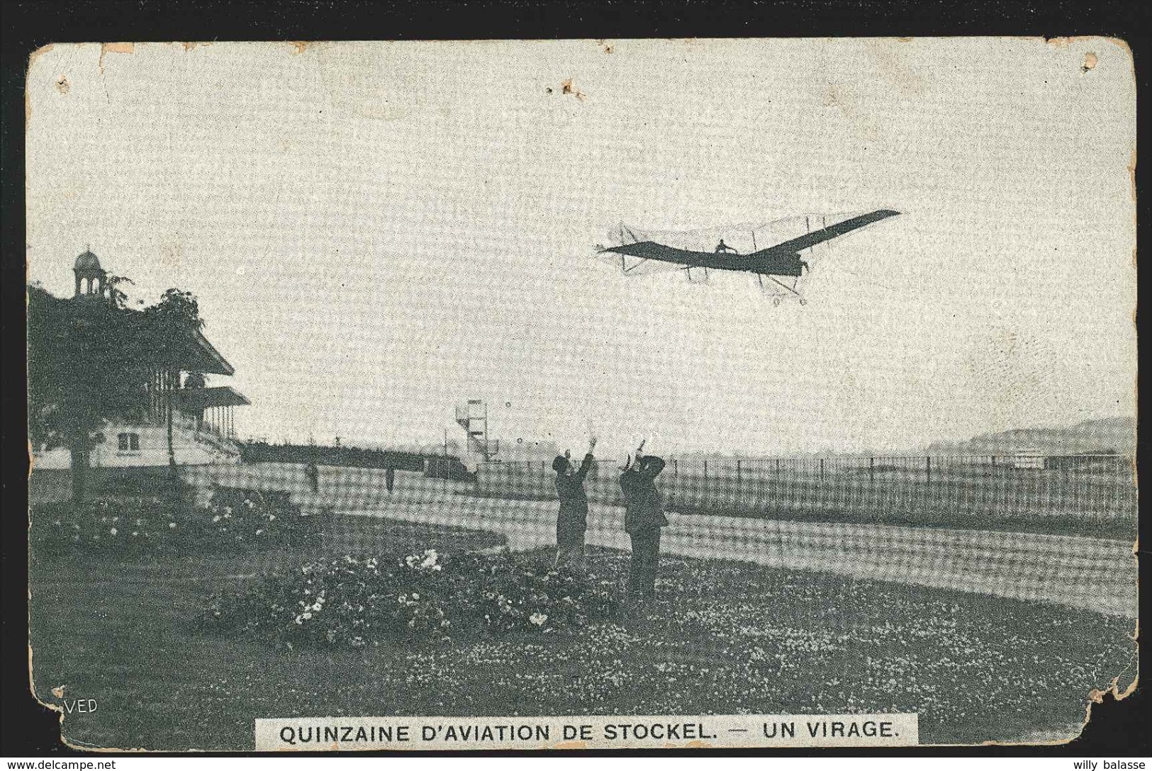 +++ CPA - Avion - Quinzaine D'aviation De STOCKEL - Un Virage  // - Woluwe-St-Pierre - St-Pieters-Woluwe