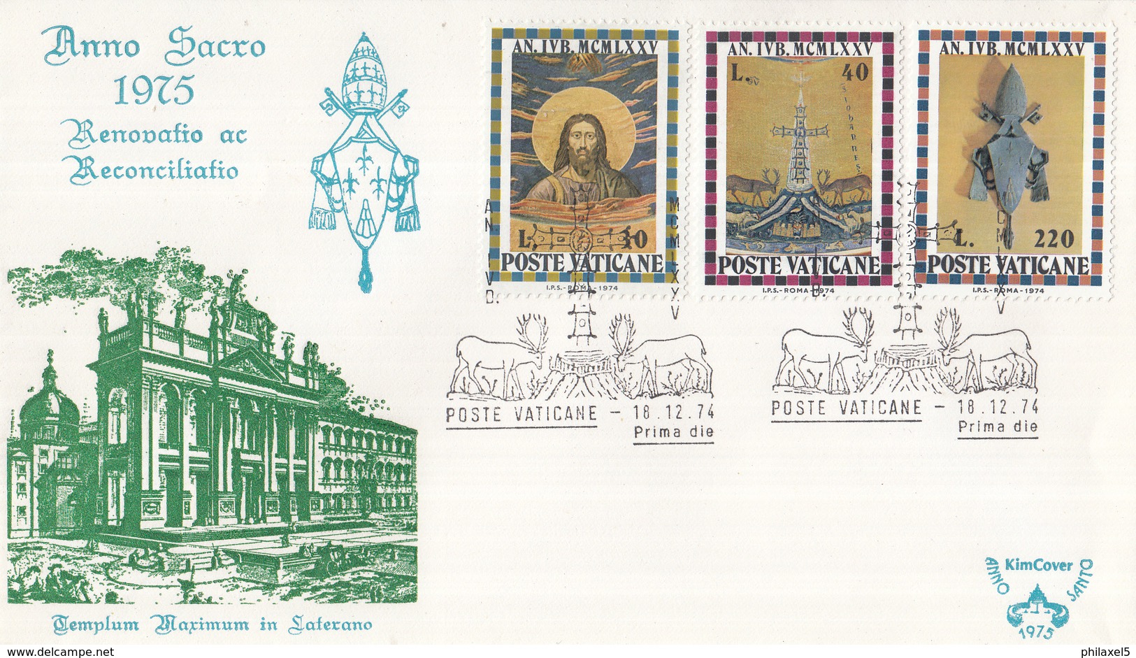 Vaticaan - FDC 18-12-1974 - Heiliges Jahr 1975 - Michel 646 - 656 - FDC