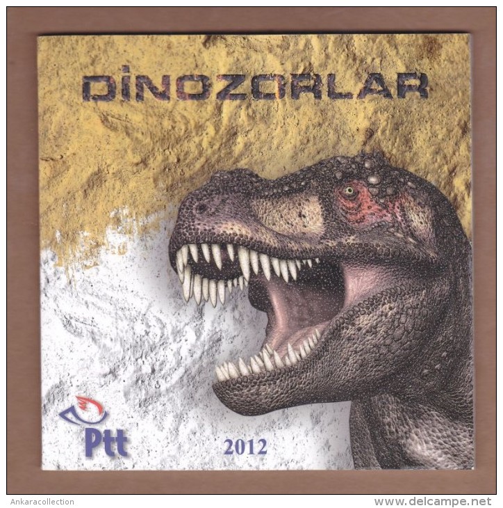 AC - TURKEY PORTFOLIO - BOOKLET OF THE DINOSAURS T-REX 3D STAMP ANKARA 05 JUNE 2012 - Hojas Bloque