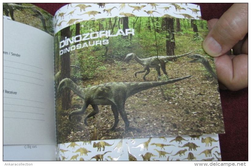 AC - TURKEY PORTFOLIO - BOOKLET OF THE DINOSAURS T-REX 3D STAMP ANKARA 05 JUNE 2012