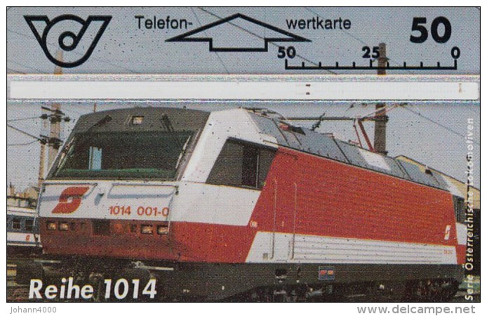 Telefonkarte Österreich Lokomotive E- Lok Reihe 1014" ANK 92 Nr. 400A - Oesterreich