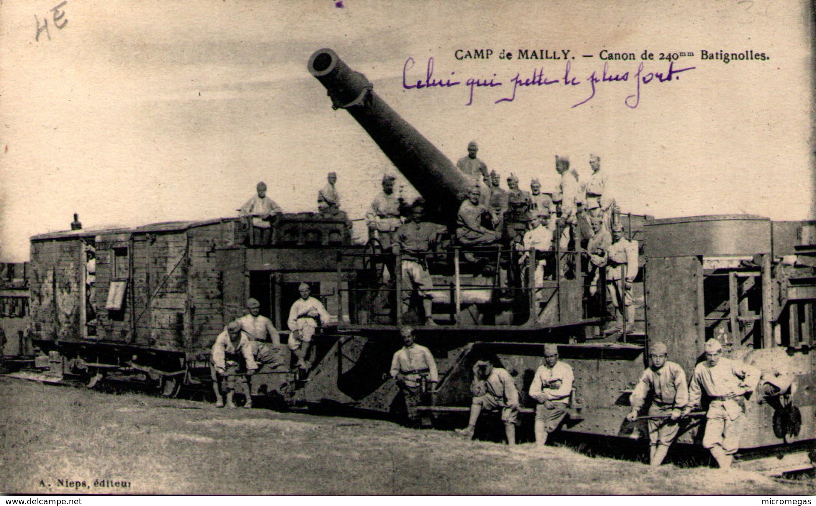 Camp De MAILLY - Canon De 240 M/m Batignolles - Matériel