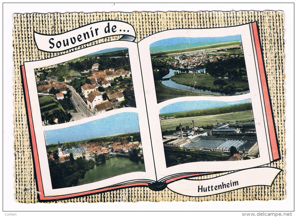 HUTTENHEIM  67  Souvenir Avec 4 Vue Aerienne   . - Other & Unclassified