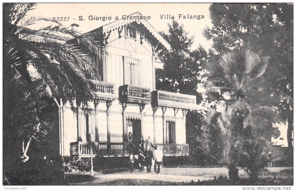 San Giorgio A Cremano, Villa Falanga, Cartolina Non Viaggiata Inizio 900 - San Giorgio