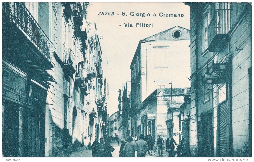 San Giorgio A Cremano, Via Pittori, Cartolina Non Viaggiata Inizio 900 (2) - San Giorgio