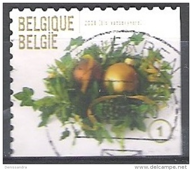 Belgique 2009 COB 3981C O Cote (2016) 2.80 Euro Décoration De Noël Cachet Rond - Gebraucht