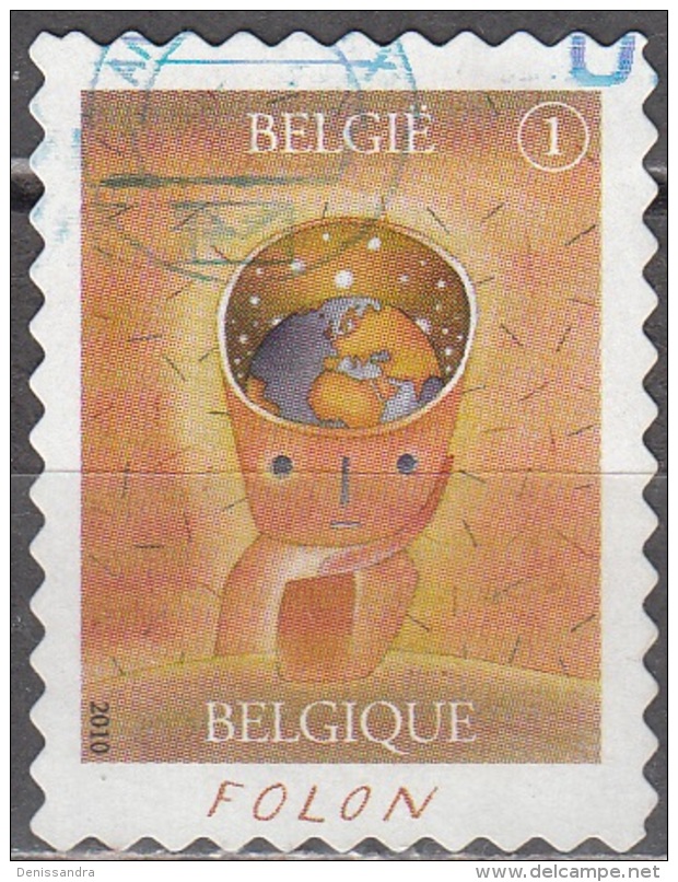 Belgique 2010 COB 4078 O Cote (2016) 1.70 Euro Folon Un Monde Cachet Rond - Gebraucht