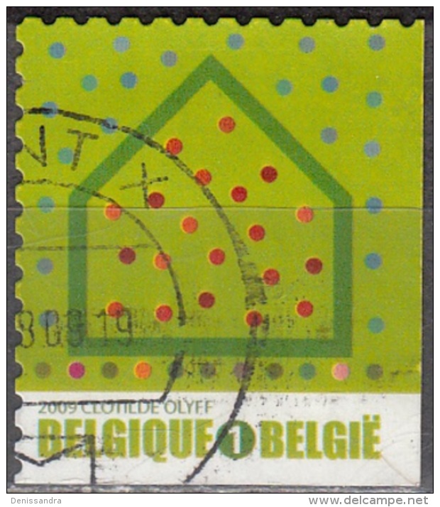 Belgique 2009 COB 3915A O Cote (2016) 1.70 Euro Iniatives écologiques Isolation Cachet Rond - Gebraucht