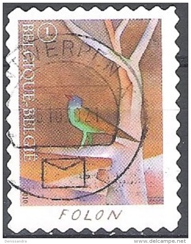 Belgique 2010 COB 4070 O Cote (2016) 1.70 Euro Folon Pays De Connaissance Cachet Rond - Used Stamps