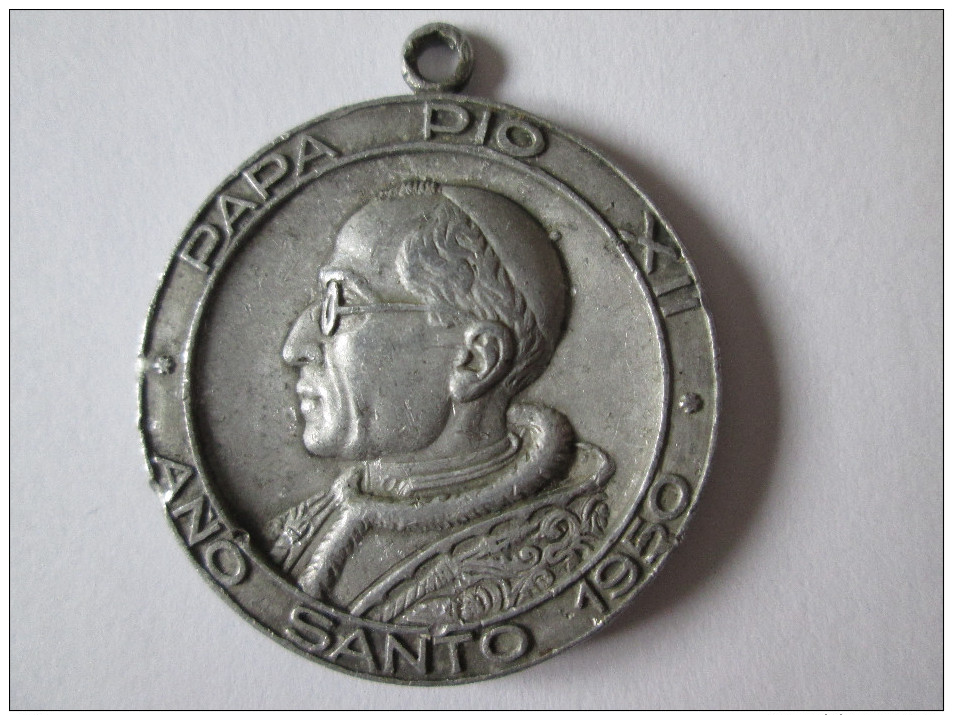 SPAIN MEDAL PAPA PIO XII ANO SANTO 1950/IV CONGRESO NACIONAL DE CATECISMO VALENCIA - Spanje