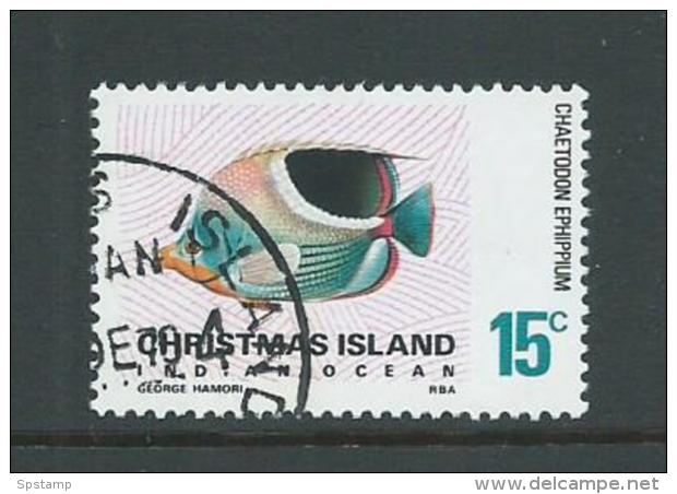 Christmas Island 1968 Fish Definitives 15c Later Issue FU - Christmas Island