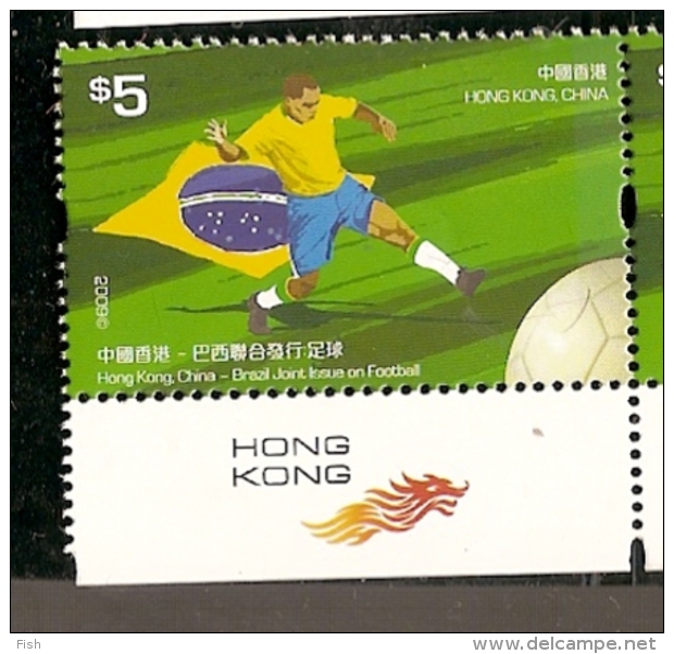 Hong Kong ** & Joint Issue Brazil, Hong Kong, China, Soccer 2009 (4007) - Neufs