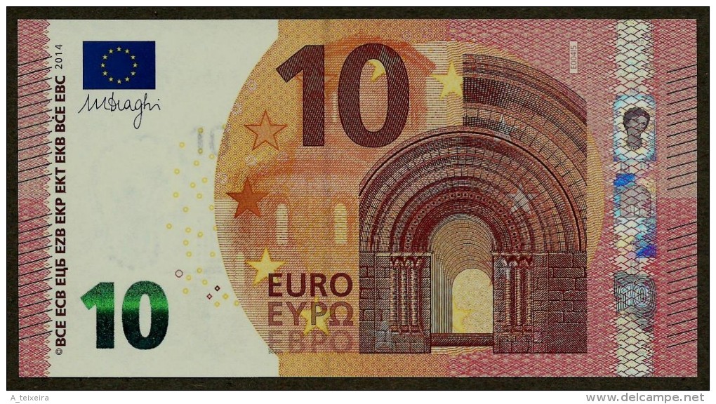 France - 10 Euro - E004 I5 - EA5047243723 - Draghi - UNC - 10 Euro