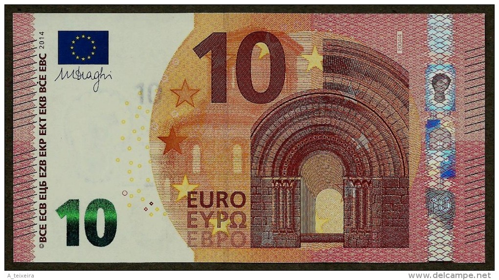 France - 10 Euro - E004 I4 - EA5586918904 - Draghi - UNC - 10 Euro