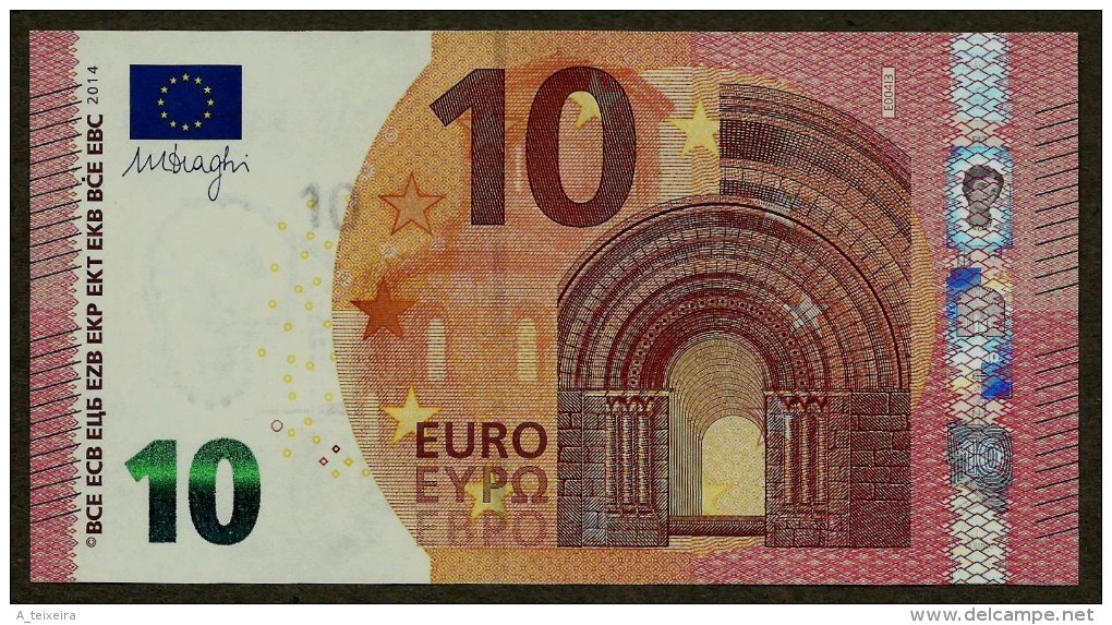 France - 10 Euro - E004 I3 - EA5153205907 - Draghi - UNC - 10 Euro