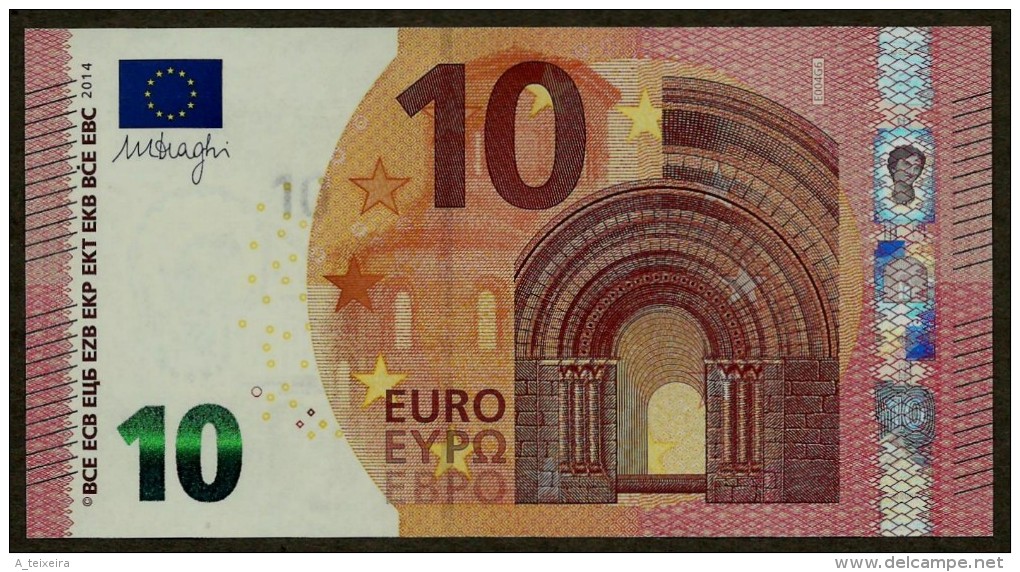 France - 10 Euro - E004 G6 - EA5144207185 - Draghi - UNC - 10 Euro