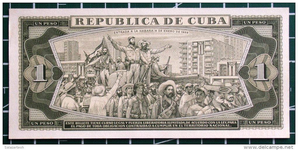 Billete De Un Peso SPECIMEN 1967, UNC. Primera Decada De La Revolución. - Cuba