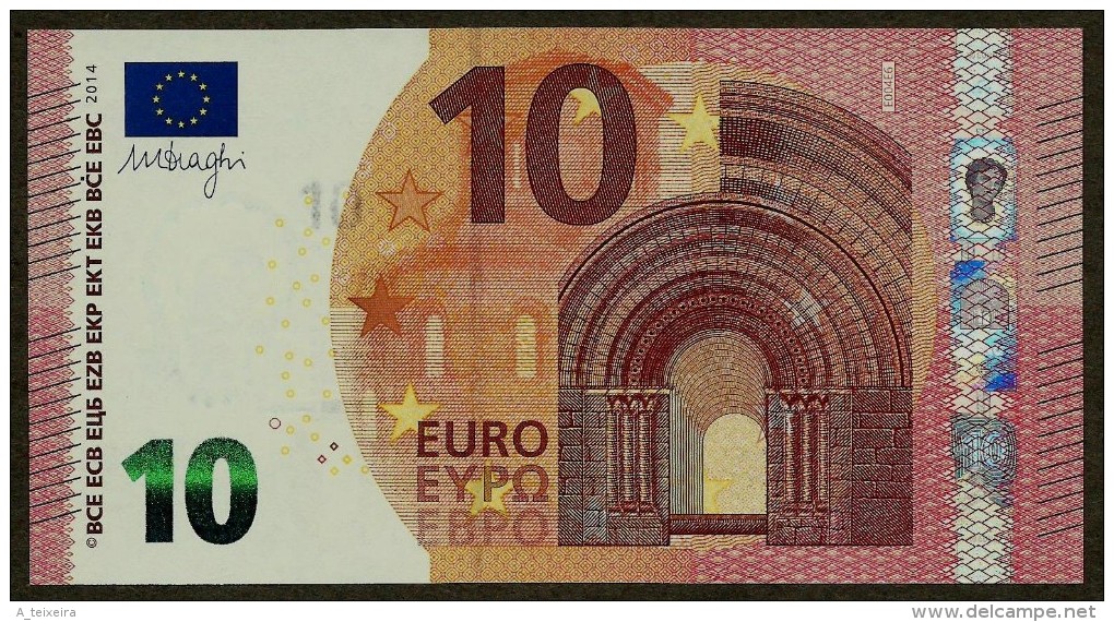 France - 10 Euro - E004 E6 - EA5024538991 - Draghi - UNC - 10 Euro