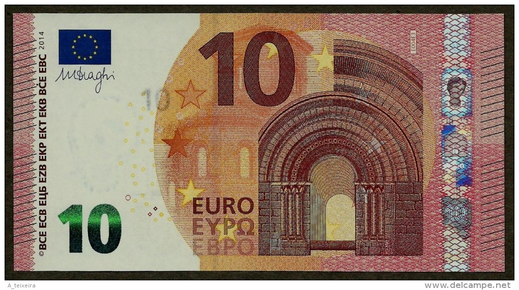 France - 10 Euro - E004 E3 - EA5399591194 - Draghi - UNC - 10 Euro