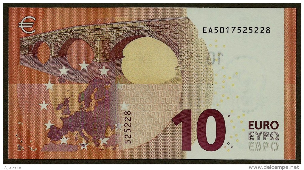 France - 10 Euro - E004 D5 - EA5017525228 - Draghi - UNC - 10 Euro