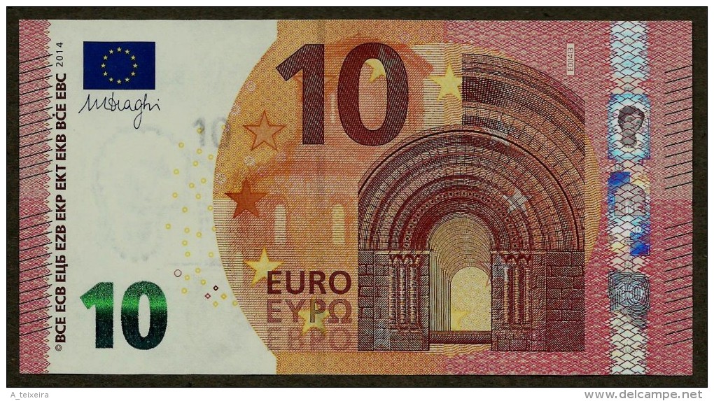 France - 10 Euro - E004 C5 - EA5281611841 - Draghi - UNC - 10 Euro