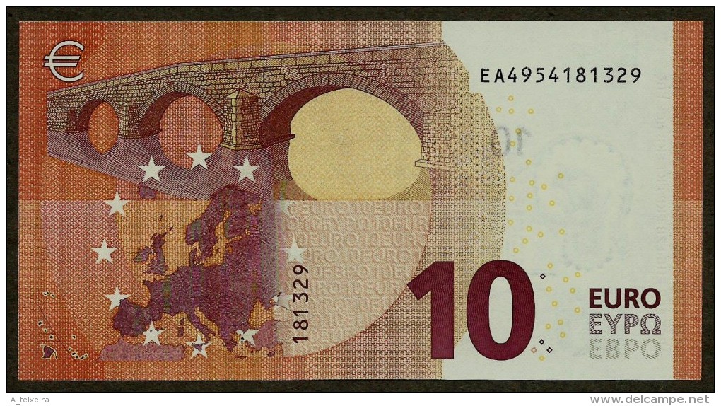 France - 10 Euro - E004 C2 - EA4954181329 - Draghi - UNC - 10 Euro